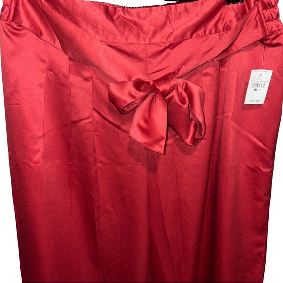 Ashley Stewart Red Wide Leg Pants - Picture 2 of 5